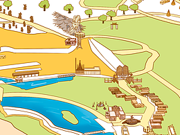 刀郎部落游乐场地图设计