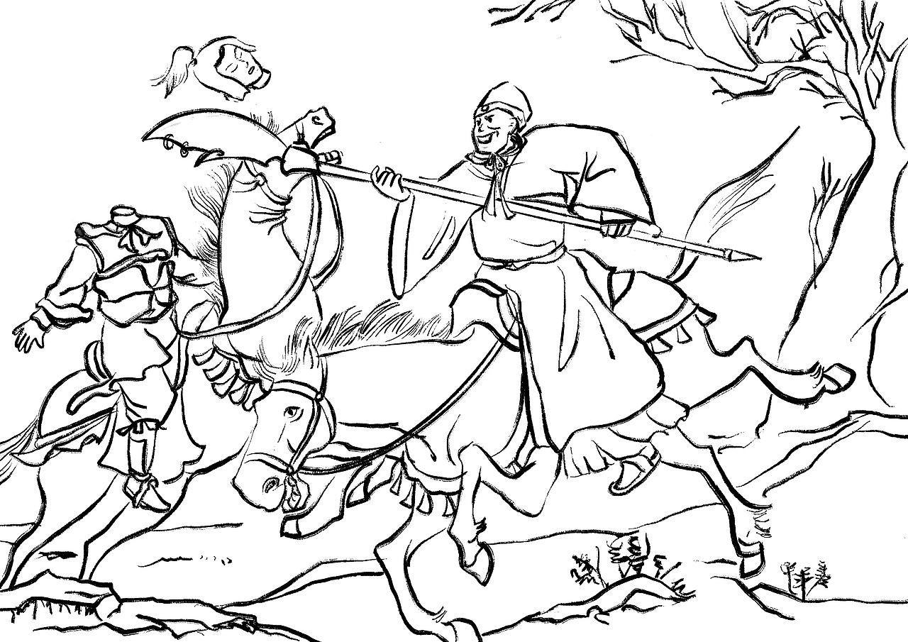 广西金伦冲天神话传说连环漫画设计