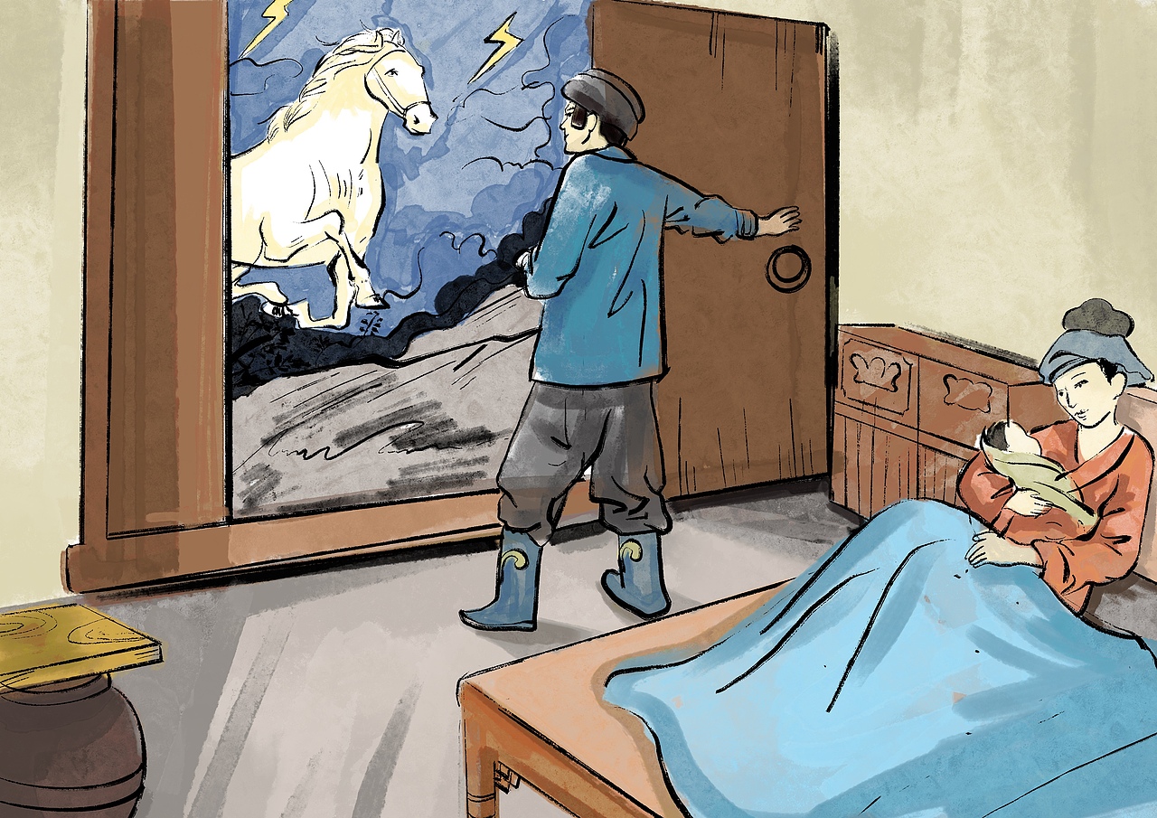 广西金伦冲天神话传说连环漫画设计