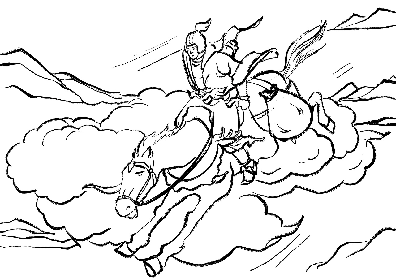 广西金伦冲天神话传说连环漫画设计