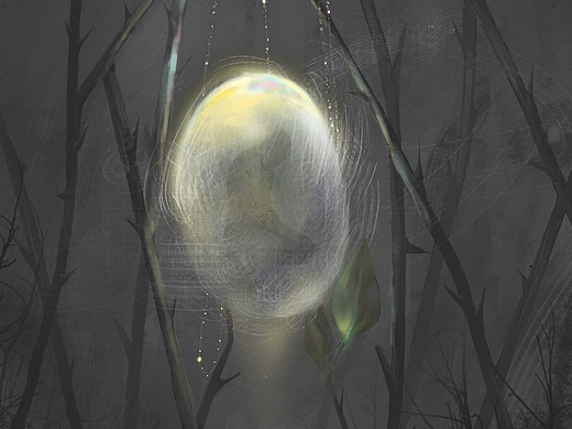 在密布荆棘的路旁