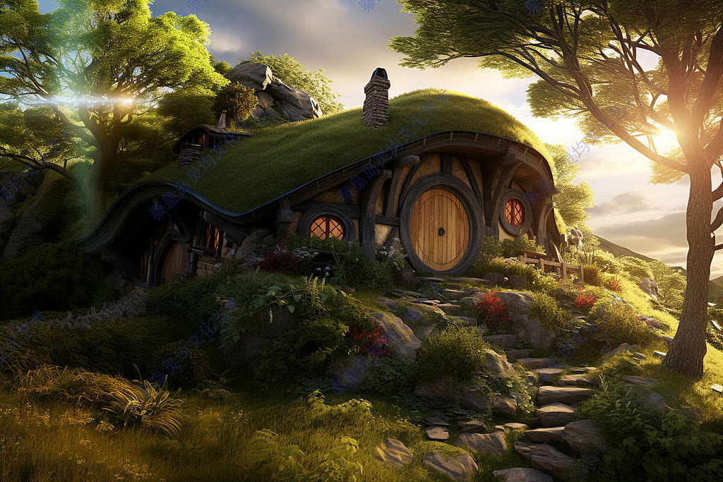 雪域童话，邂逅霍比特小屋的冬日奇缘（图ZMzgwNzkyOTIw） - 雕塑 - 站酷设计师可移动民宿原创素材 - 站酷ZCOOL
