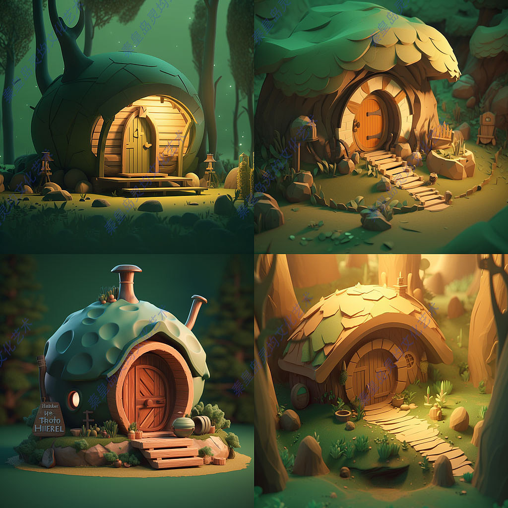 雪域童话，邂逅霍比特小屋的冬日奇缘（图ZMzgwNzkyOTI0） - 雕塑 - 站酷设计师可移动民宿原创素材 - 站酷ZCOOL