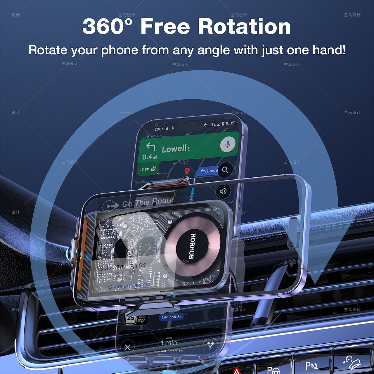 手机配件 手机支架-Amazon案例 亚马逊主副图A+设计