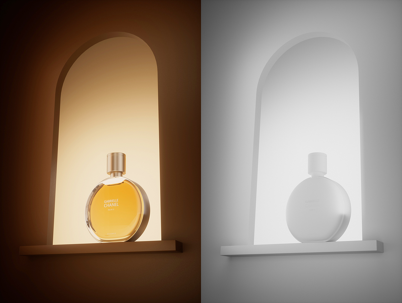 【C4D+OC渲染】香水/美妆/质感渲染