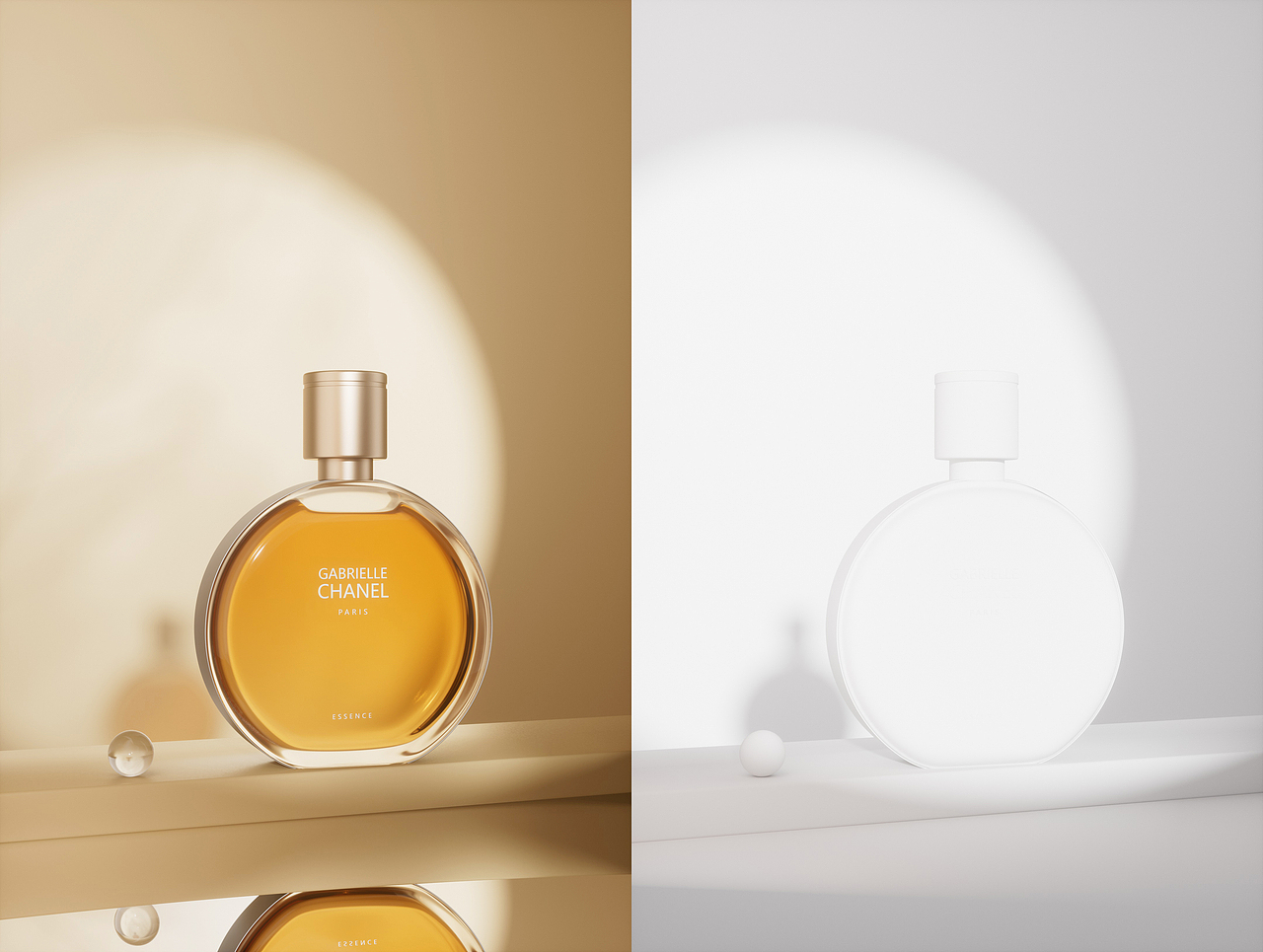 【C4D+OC渲染】香水/美妆/质感渲染