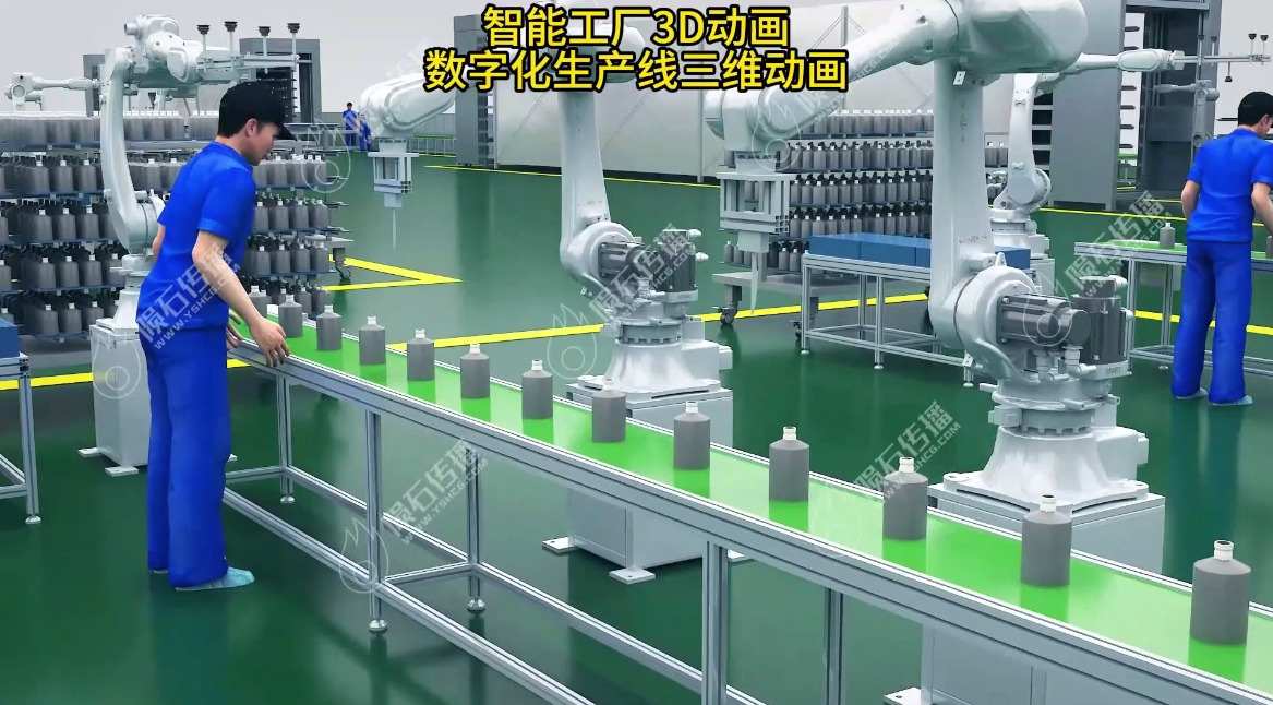 智能工厂3D动画：未来制造的生动展现