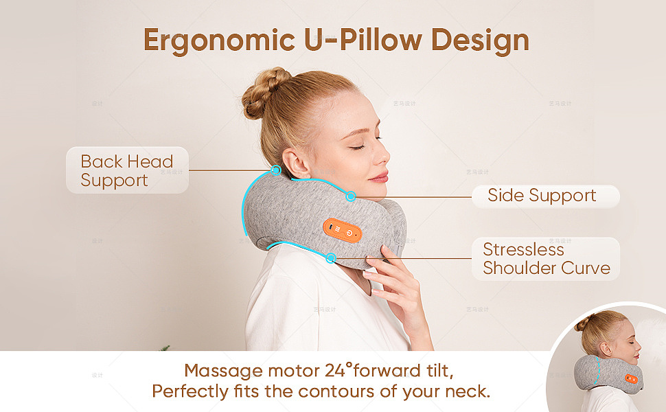 家居用品 U型枕-Amazon案例 亚马逊主副图A+设计