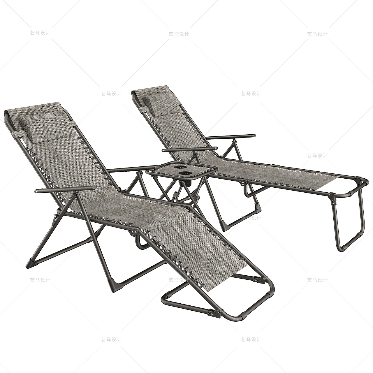 家居用品 灰色躺椅-Amazon案例 亚马逊主副图A+设计