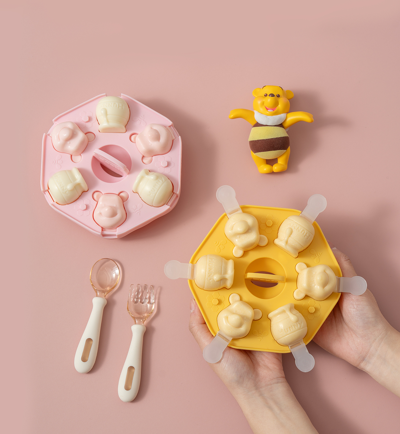 小熊维尼铂金硅胶模具-创意拍摄