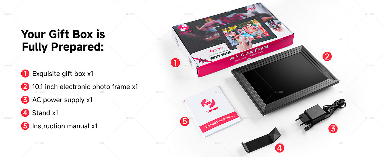 小家电 电子相框-Amazon案例 亚马逊主副图A+设计