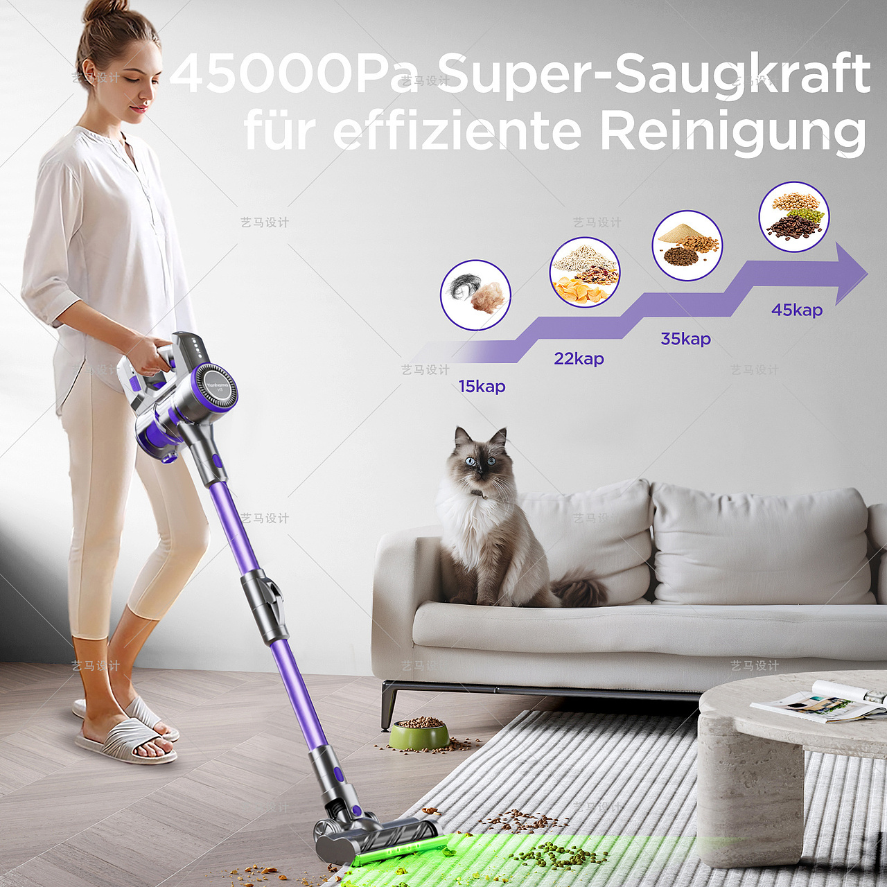 小家电 吸尘器-Amazon案例 亚马逊主副图A+设计