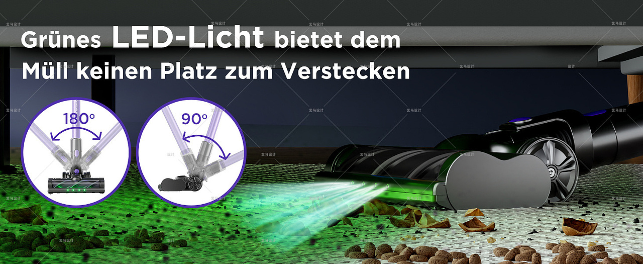 小家电 吸尘器-Amazon案例 亚马逊主副图A+设计