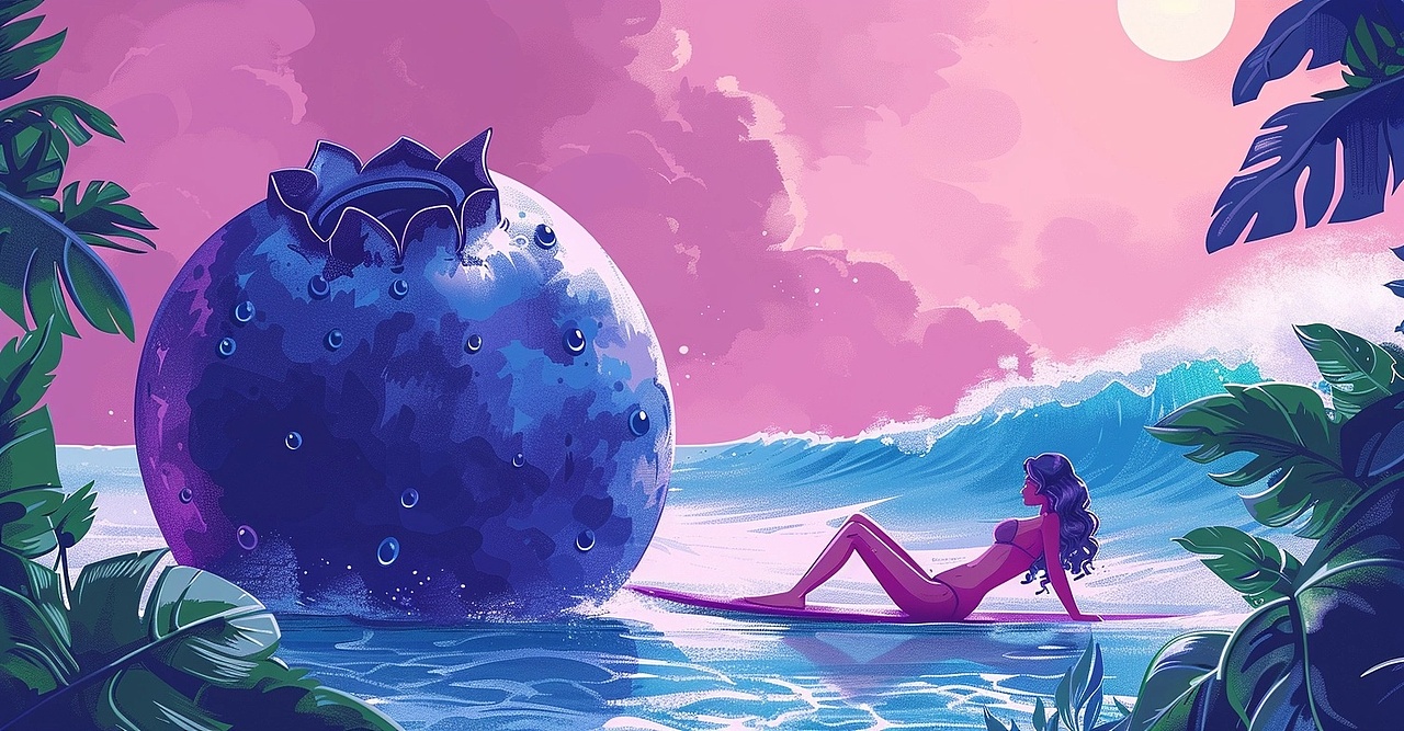 蓝之秘境 —— 轻盈自在的秘密（图ZMzgwODA4MDky） - 商业插画 - 站酷设计师MartinHQW原创素材 - 站酷ZCOOL