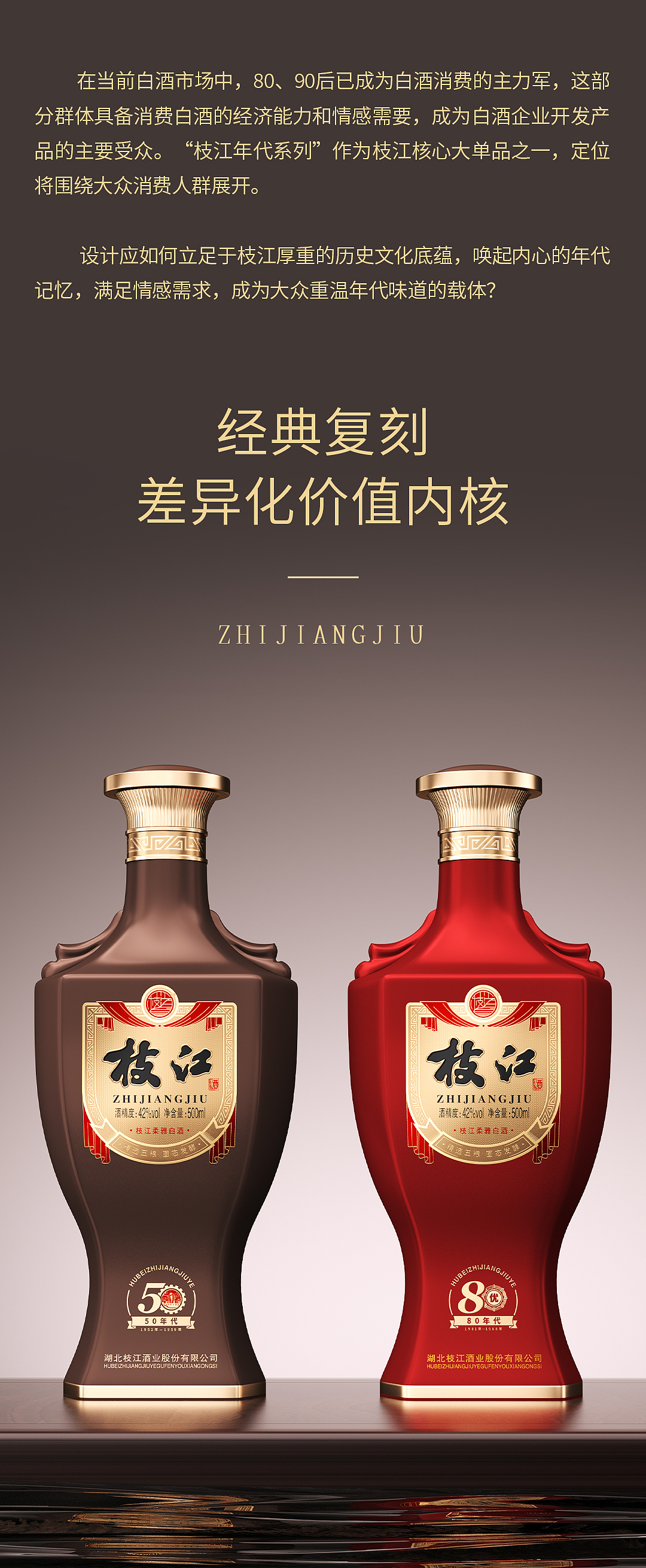 九和创意 | 枝江 · 50/80年代酒（图ZMzgwODExNzQ0） - 包装 - 站酷设计师九和包装设计原创素材 - 站酷ZCOOL