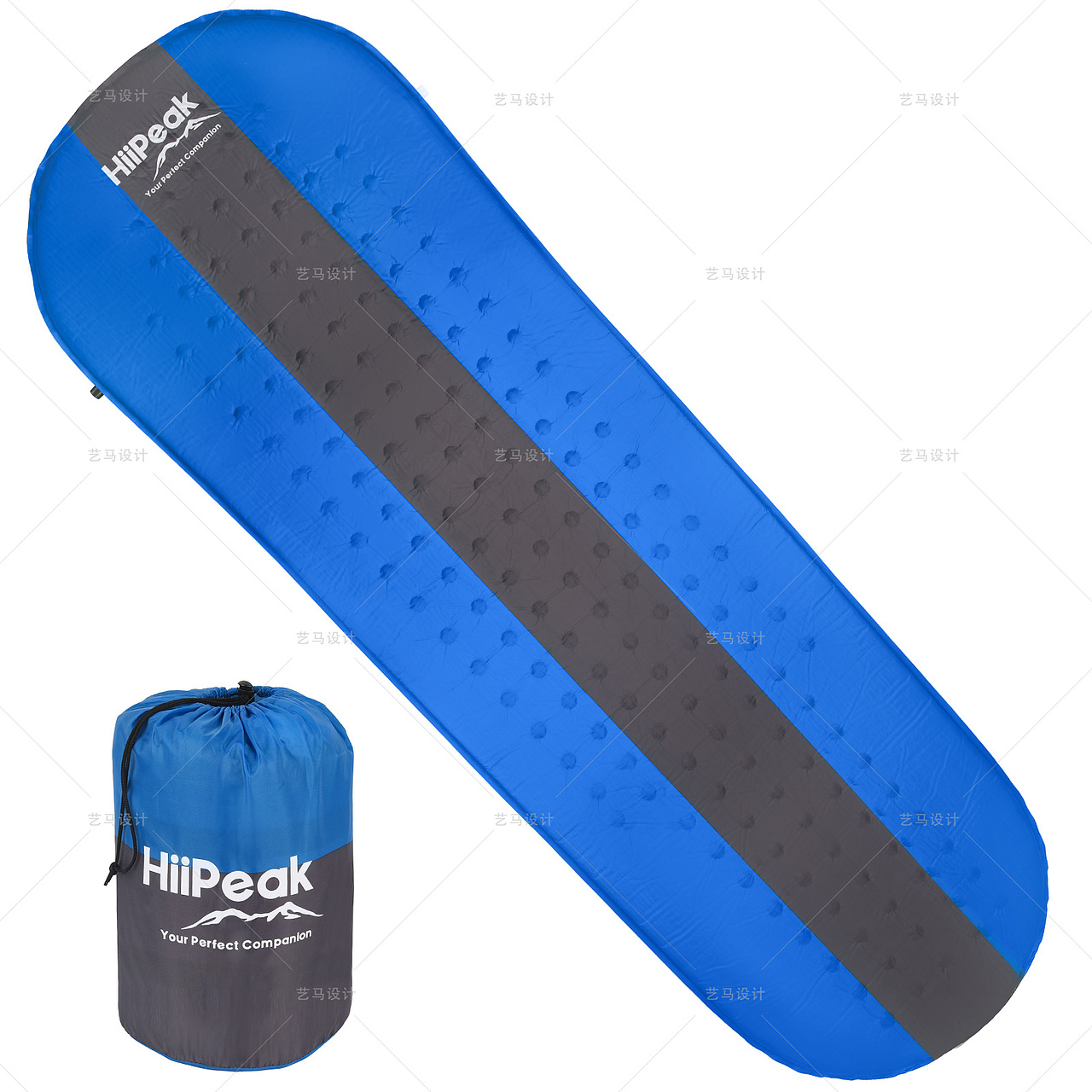 户外物品自动充气床垫-Amazon案例 亚马逊主副图A+设计