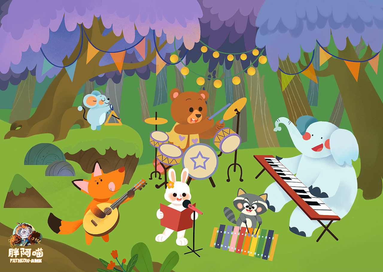 胖阿喵 | 教辅类儿童绘本插图（一）（图ZMzgwODEzMDA0） - 儿童插画 - 站酷设计师胖阿喵AMX原创素材 - 站酷ZCOOL