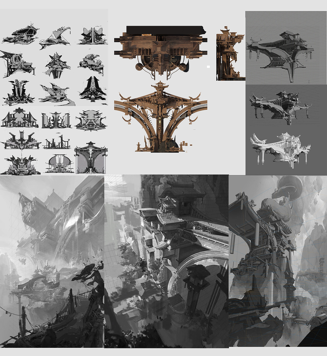 海畔仙影场景概念设计，纯手绘 古法工艺（图ZMzgwODE5MDEy） - 游戏原画 - 站酷设计师牛悦悦原创素材 - 站酷ZCOOL