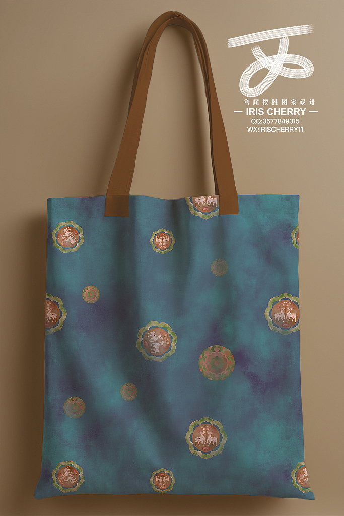 图案设计||复古福鹿（图ZMzgwODI5ODQ4） - 图案 - 站酷设计师鸢尾cherry原创素材 - 站酷ZCOOL