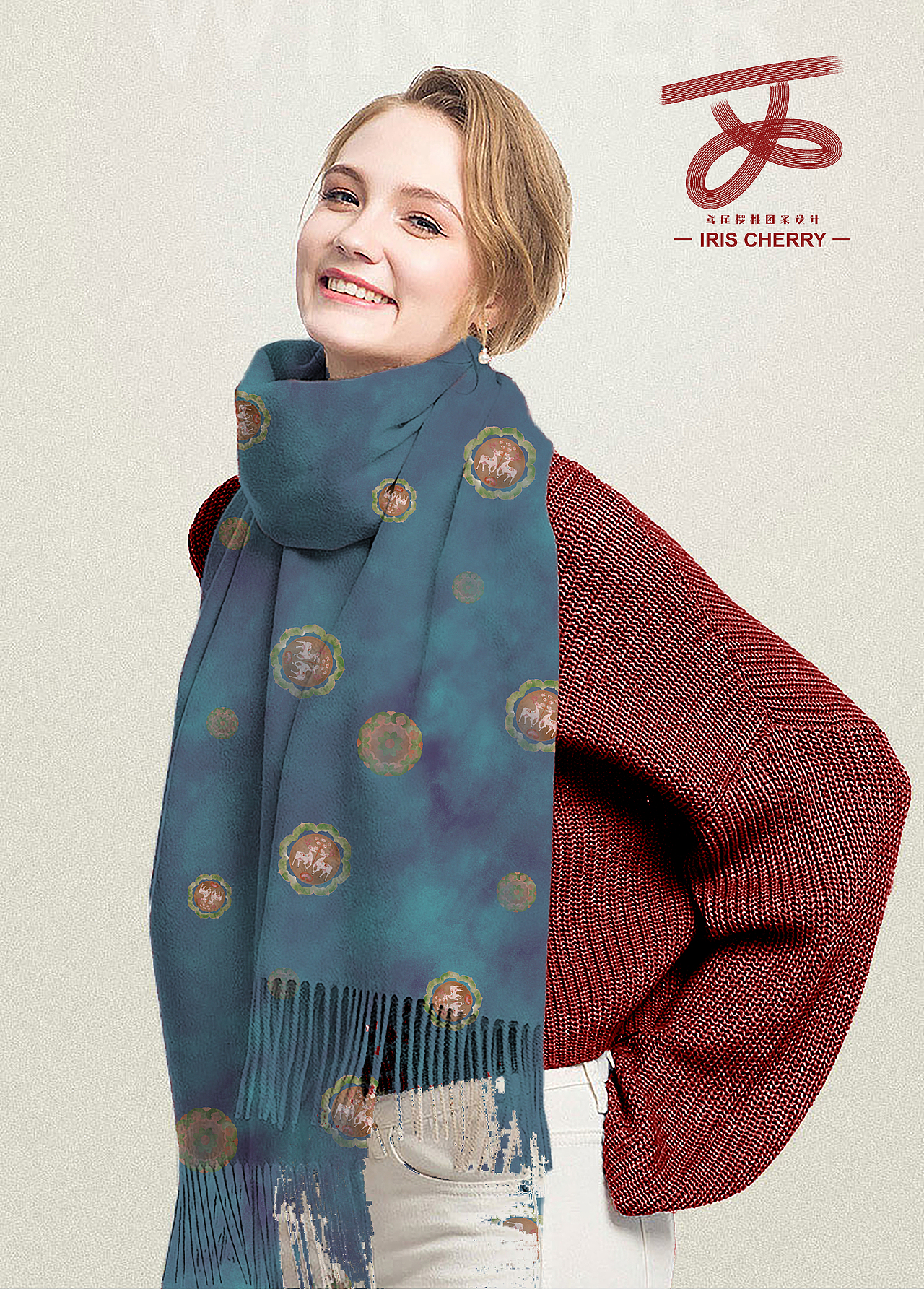 图案设计||复古福鹿（图ZMzgwODI5ODcy） - 图案 - 站酷设计师鸢尾cherry原创素材 - 站酷ZCOOL