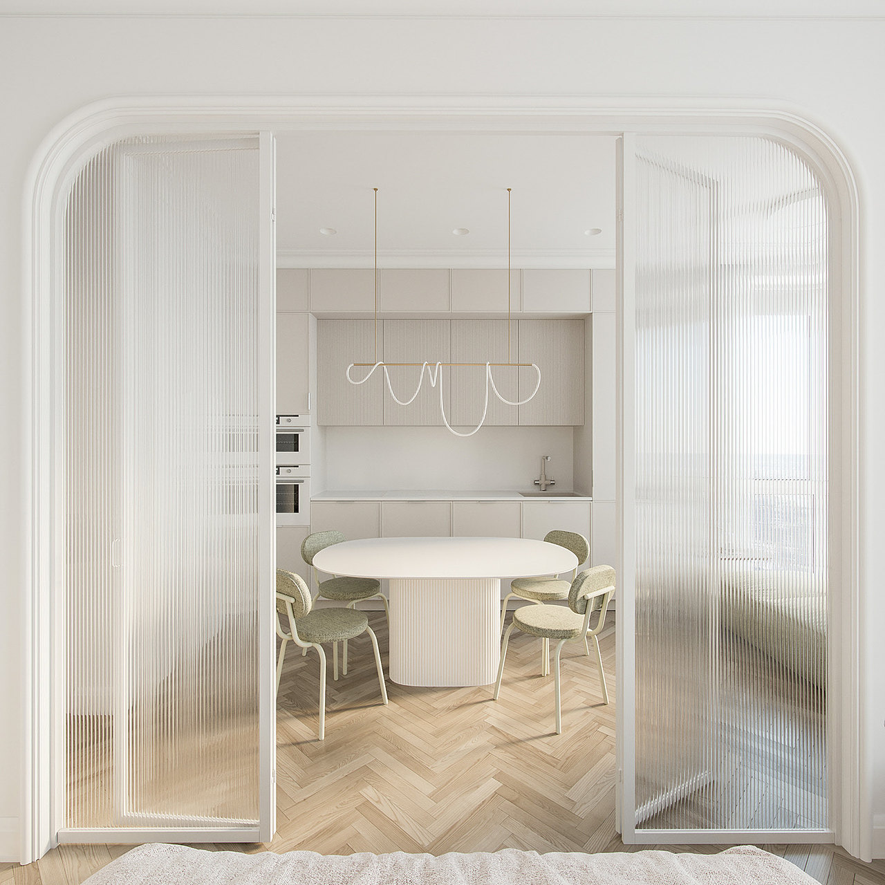 奶油风公寓，可盐可甜（图ZMzgwODMwNzky） - 家装设计 - 站酷设计师夏天小可爱效果图原创素材 - 站酷ZCOOL