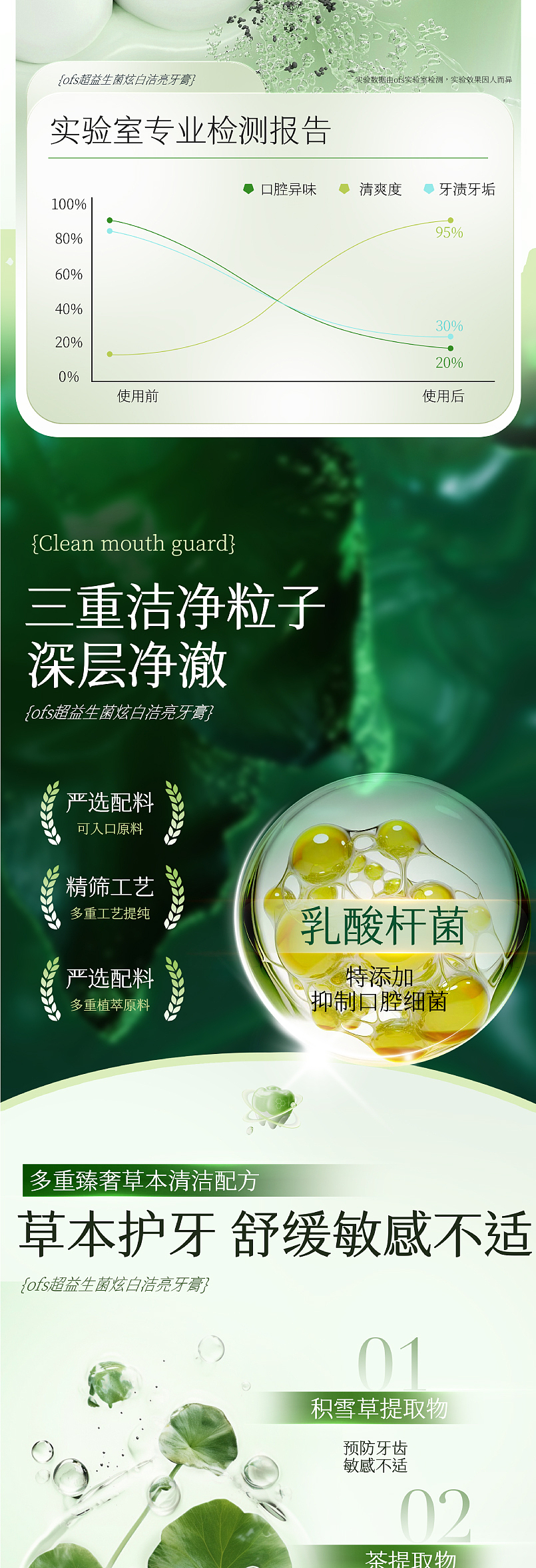 ofs牙膏详情页设计