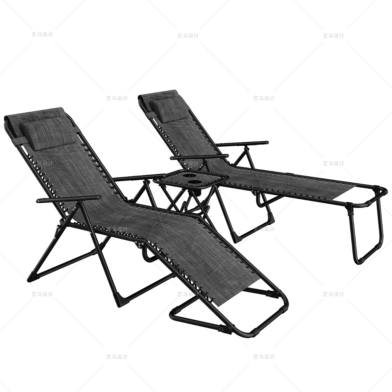户外物品 黑色躺椅-Amazon案例 亚马逊主副图A+设计（图ZMzgwODM1NzQ0） - 电商 - 站酷设计师亚马逊设计工作室原创素材 - 站酷ZCOOL