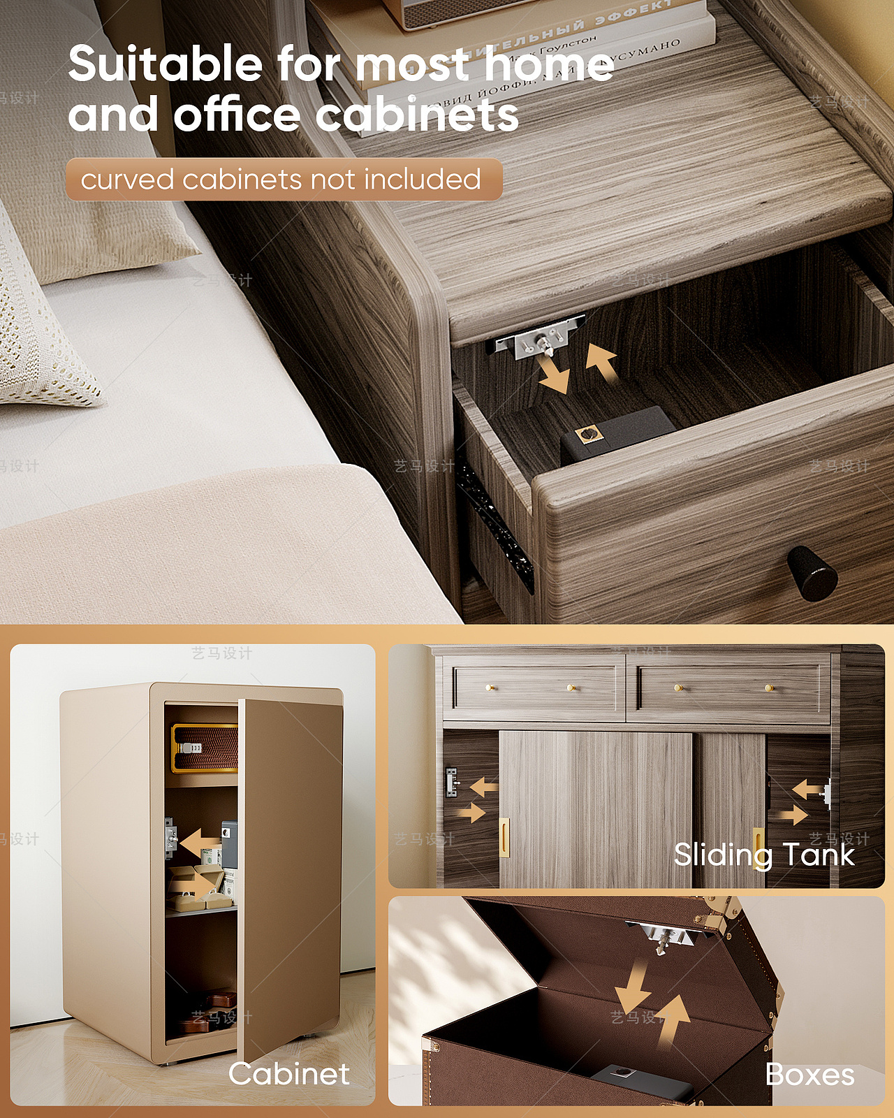 电子产品 锁具-Amazon案例 亚马逊主副图A+设计