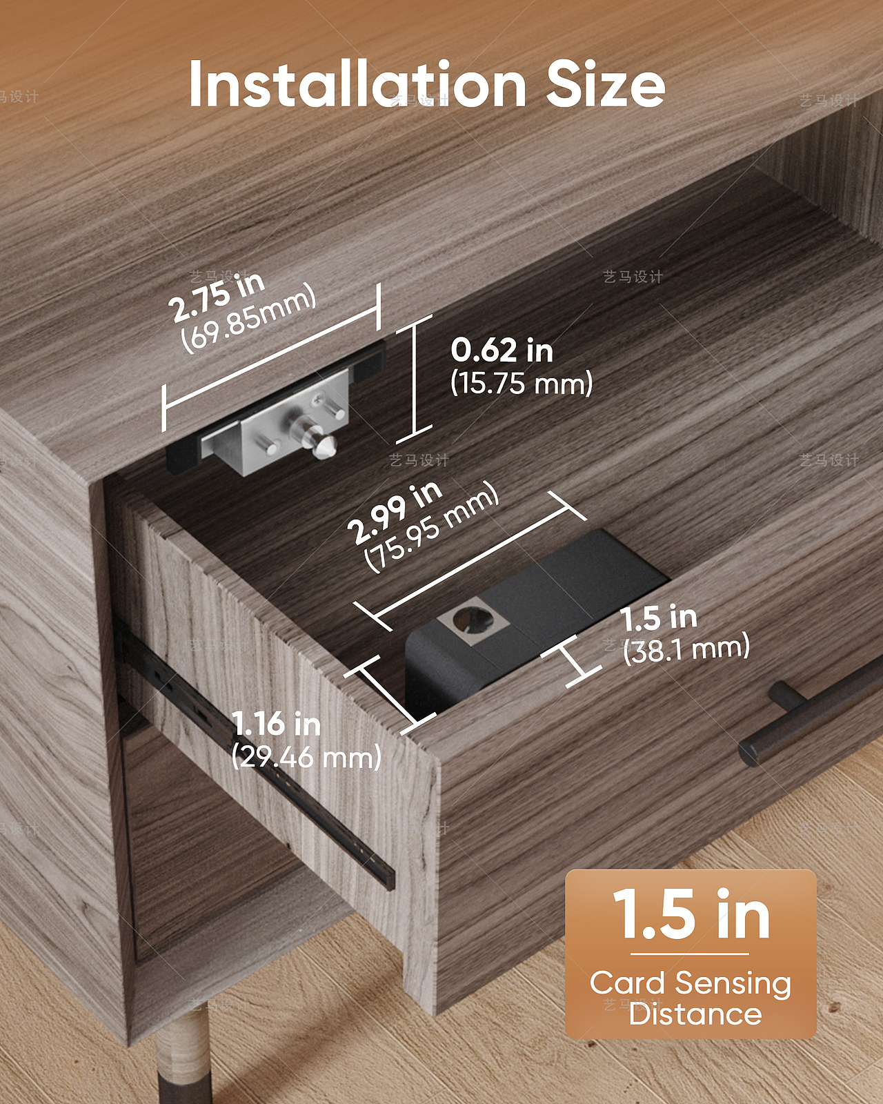 电子产品 锁具-Amazon案例 亚马逊主副图A+设计