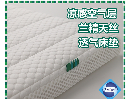 进口兰精天丝软硬两用床垫新生儿婴儿床垫学生宿舍床垫