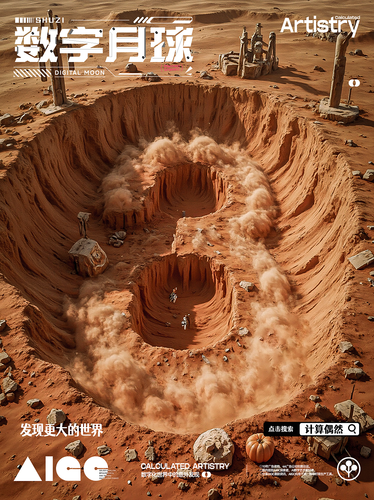 SD|月球惊现神秘数字，背后真相是什么？（图ZMzgwODQ2MjI4） - AI作品 - 站酷设计师计算偶然原创素材 - 站酷ZCOOL