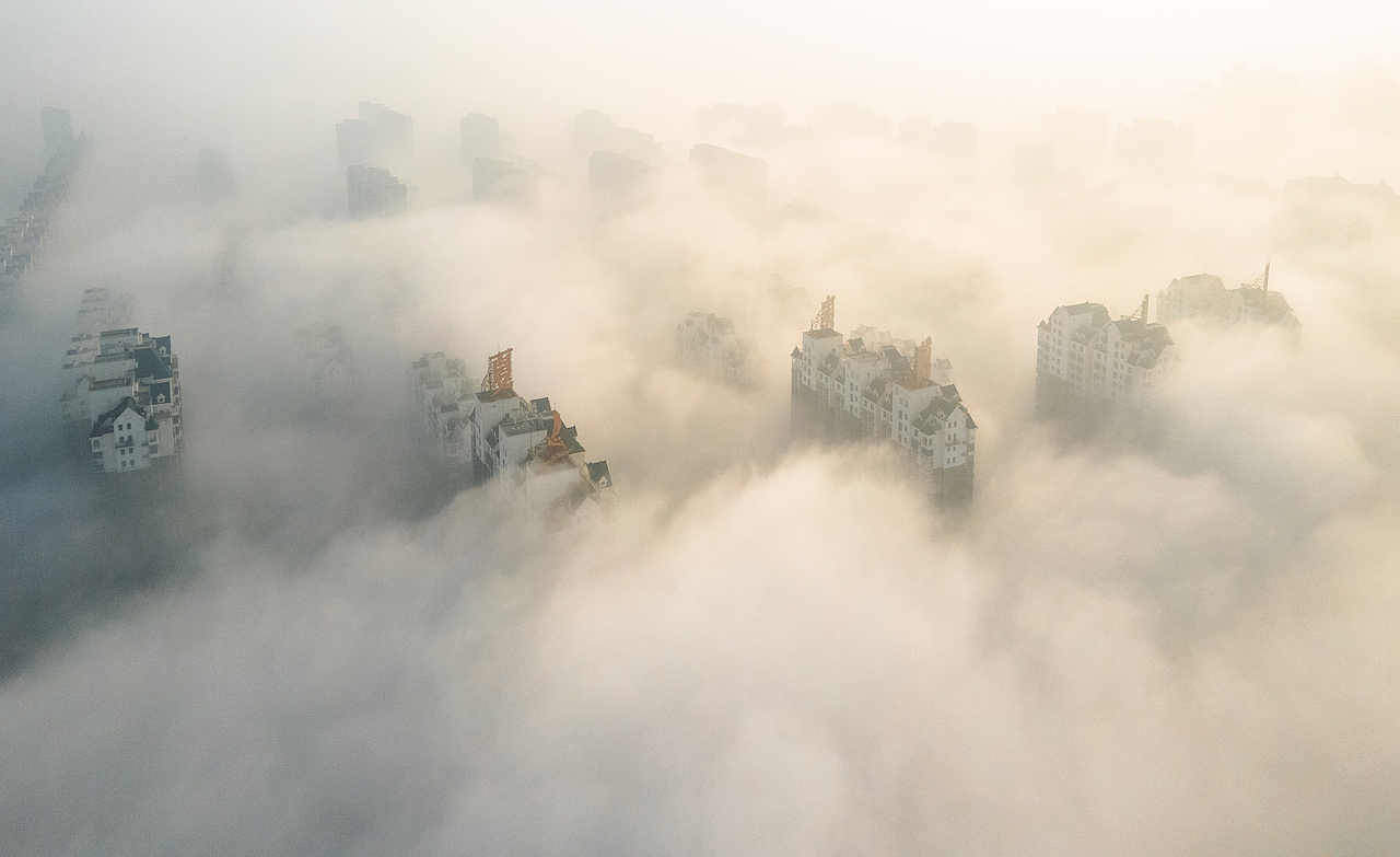 京郊潮白河秋末平流雾又如仙境（图ZMzgwODQ3MTI0） - 风光摄影 - 站酷设计师時間的灰原创素材 - 站酷ZCOOL