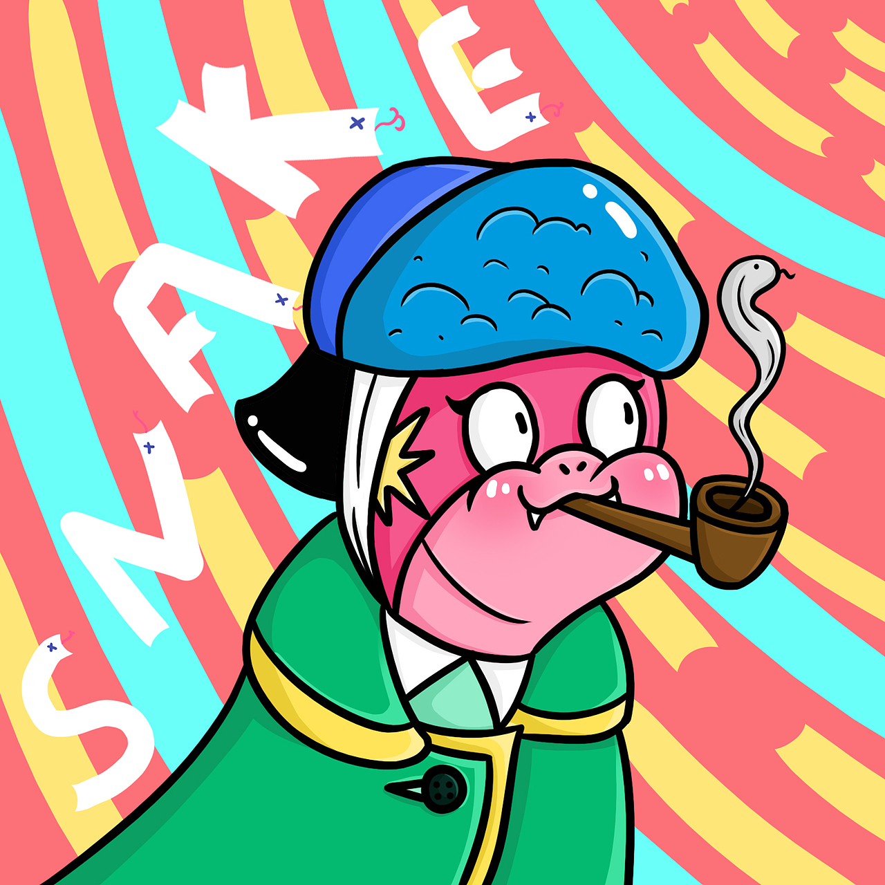 名画小蛇|蛇年ip设计（可授权）（图ZMzgwODQ5NjIw） - 商业插画 - 站酷设计师一只眠羊在画画原创素材 - 站酷ZCOOL