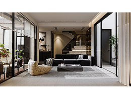 極簡(jiǎn)高級(jí)灰別墅空間