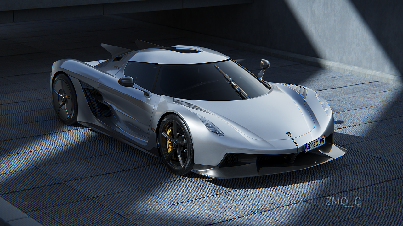 柯尼赛格 Koenigsegg Jesko Absolute效果图渲染（图ZMzgwODYxMTc2） - 机械/交通 - 站酷设计师ZMQ_Q原创素材 - 站酷ZCOOL