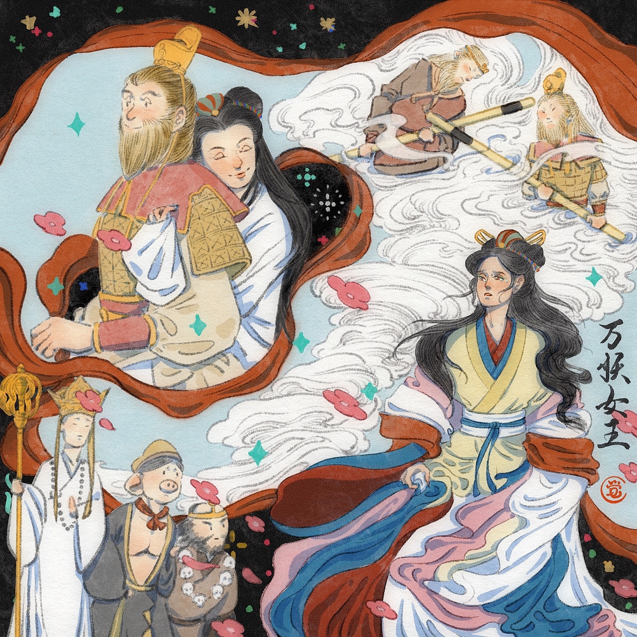 创作小图集（图ZMzgwODYyMzI0） - 艺术插画 - 站酷设计师觉春晓spring原创素材 - 站酷ZCOOL