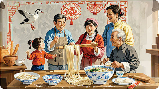 中宁县非遗蒿子面三折页