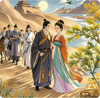 中宁县非遗蒿子面三折页