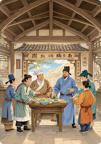 中宁县非遗蒿子面三折页