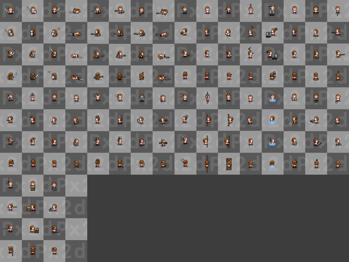 4方向動(dòng)作庫(kù) 1-82（圖ZMzgwODY4MjYw） - 像素畫(huà) - 站酷設(shè)計(jì)師kxzf_kxdr163原創(chuàng)素材 - 站酷ZCOOL