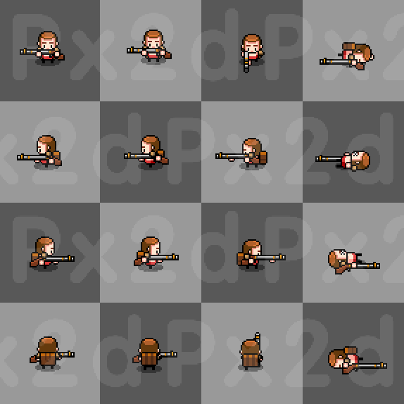 4方向動(dòng)作庫(kù) 1-82（圖ZMzgwODY4MzE2） - 像素畫(huà) - 站酷設(shè)計(jì)師kxzf_kxdr163原創(chuàng)素材 - 站酷ZCOOL