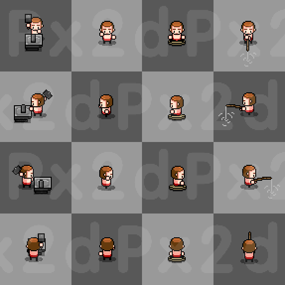 4方向動(dòng)作庫(kù) 1-82（圖ZMzgwODY4MzI0） - 像素畫(huà) - 站酷設(shè)計(jì)師kxzf_kxdr163原創(chuàng)素材 - 站酷ZCOOL