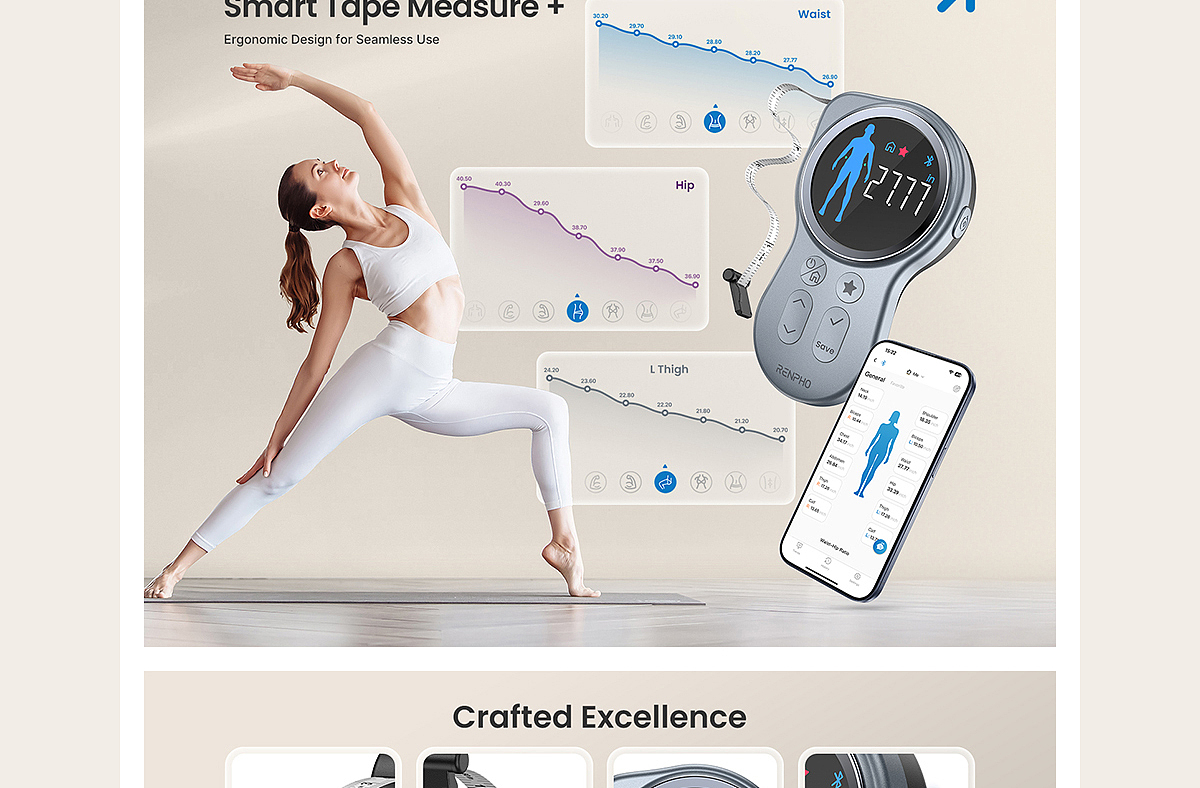 Amazon亚马逊设计丨体脂秤/电子秤丨人体秤/卷尺