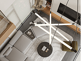 現(xiàn)代極簡(jiǎn)原木風(fēng)別墅客餐廳