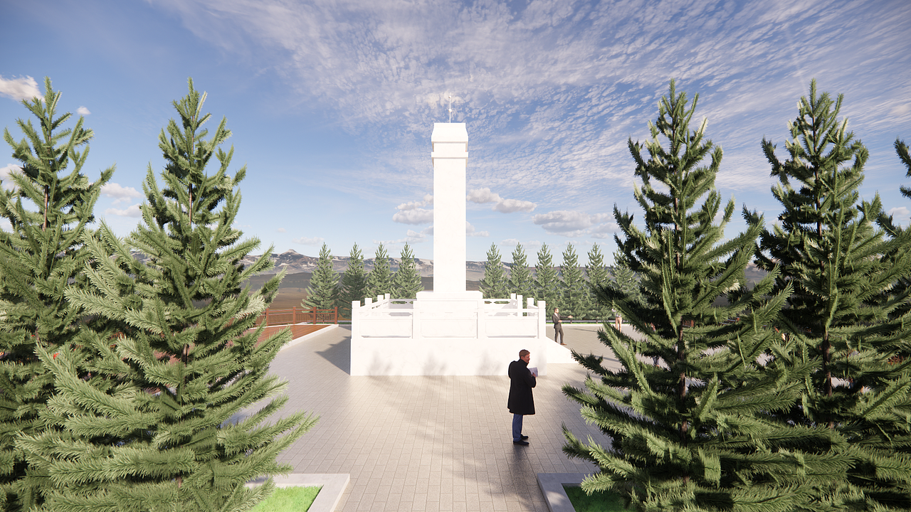 烈士紀(jì)念碑規(guī)劃設(shè)計(jì)方案（圖ZMzgwODk1NDI4） - 景觀設(shè)計(jì) - 站酷設(shè)計(jì)師咸魚(yú)老表原創(chuàng)素材 - 站酷ZCOOL