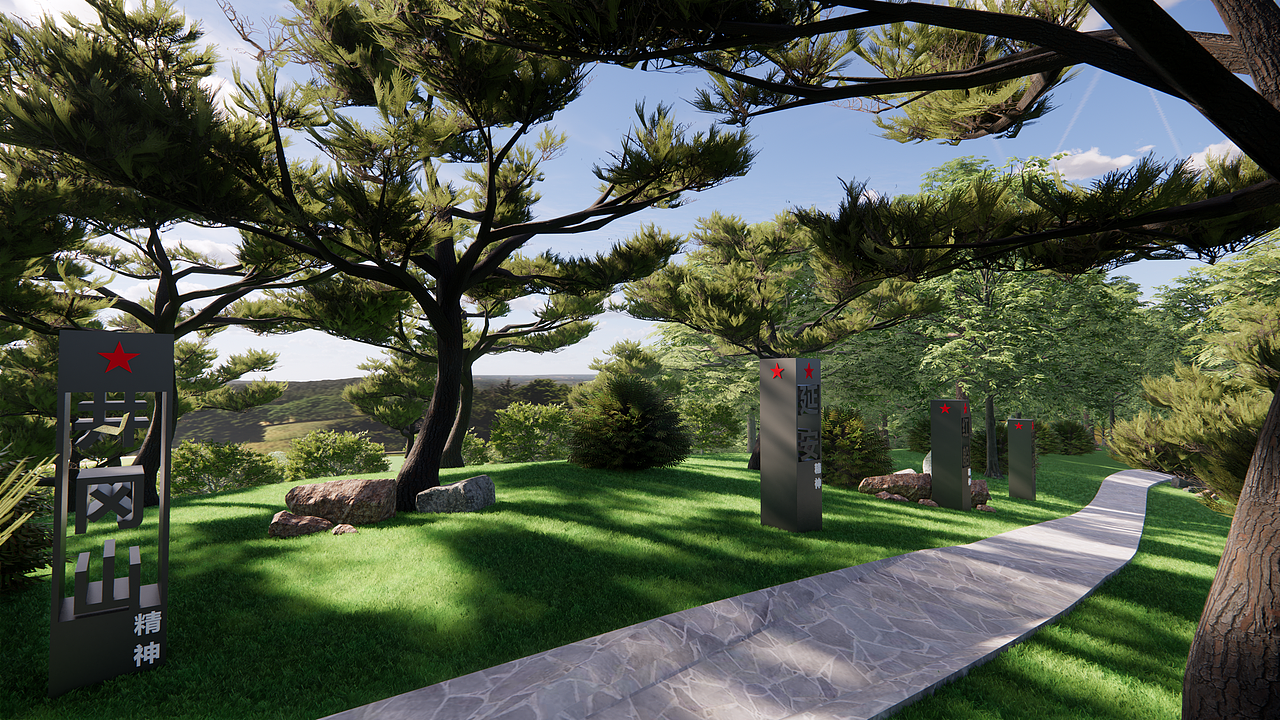 烈士紀(jì)念碑規(guī)劃設(shè)計(jì)方案（圖ZMzgwODk1NDU2） - 景觀設(shè)計(jì) - 站酷設(shè)計(jì)師咸魚(yú)老表原創(chuàng)素材 - 站酷ZCOOL