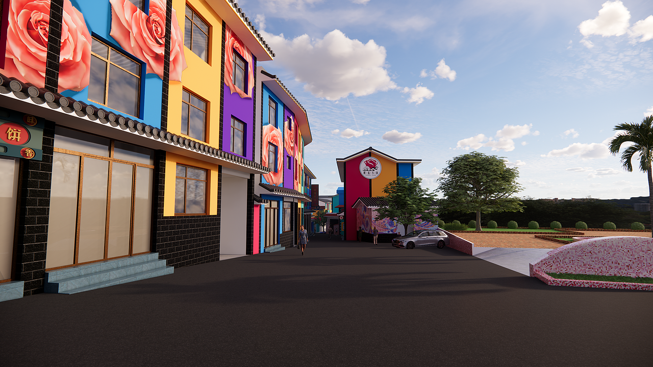 小河边村乡村网红街改造规划设计方案