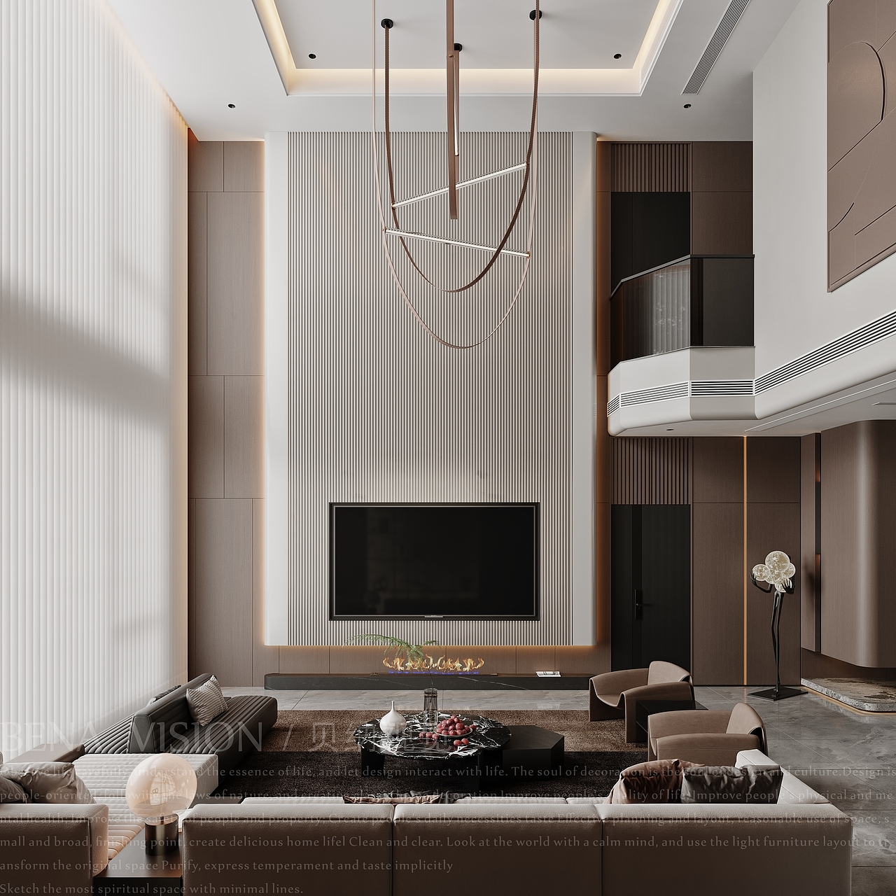 现代 | 意式 | 挑空（图ZMzgwOTA0NDIw） - 家装设计 - 站酷设计师贝纳丨VISION原创素材 - 站酷ZCOOL