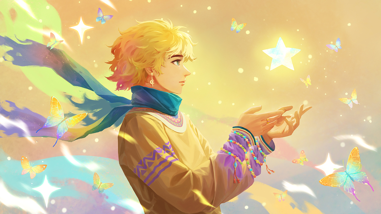 星光蝶舞（图ZMzgwOTA5OTE2） - 新锐潮流插画 - 站酷设计师夕海Pares原创素材 - 站酷ZCOOL