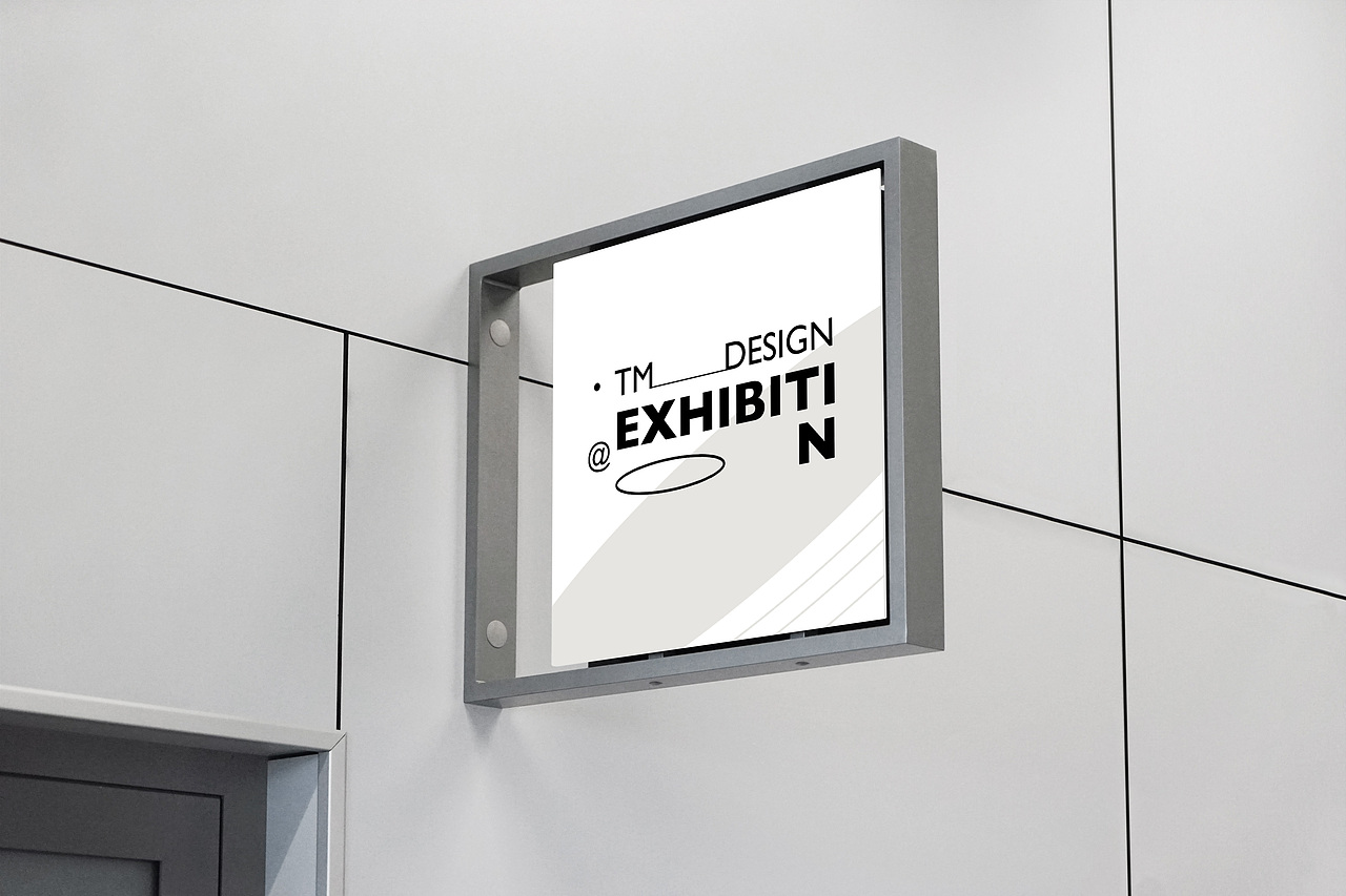 26款高级感导视系统路引路牌指示牌灯箱海报展示样机